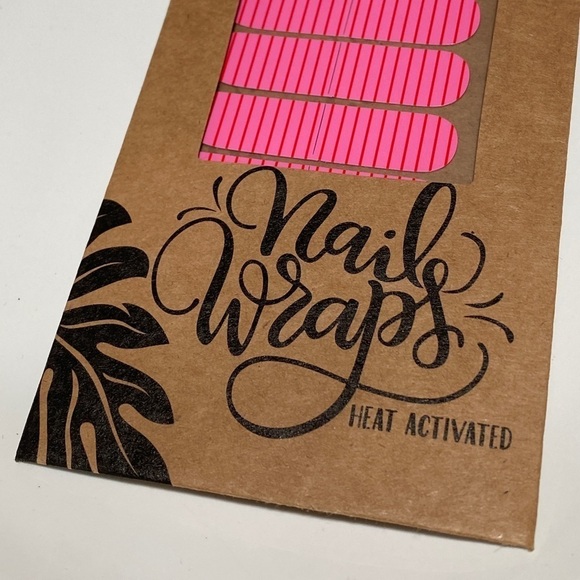 SO GLOSS Pink Stipe Nail Wraps Heat Activated Made in Buffalo NY 5 Star Reviews - Picture 9 of 9